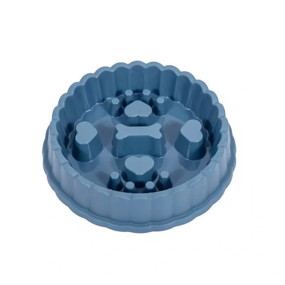 Orange Slow Feeder Dog Bowl